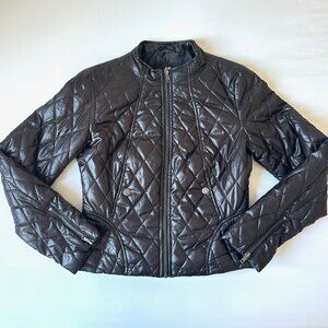 H&M Quilted Jacket Women’s US 8 (S/M) Black, Lightly Glossy, Super Cute Jacket